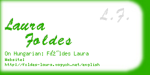 laura foldes business card